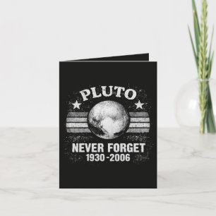 Tarjeta Festiva Plutón Nunca Olvides