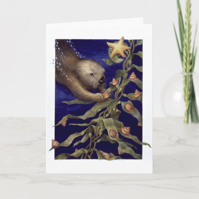 Tarjeta Festiva Podando el árbol (Anverso)