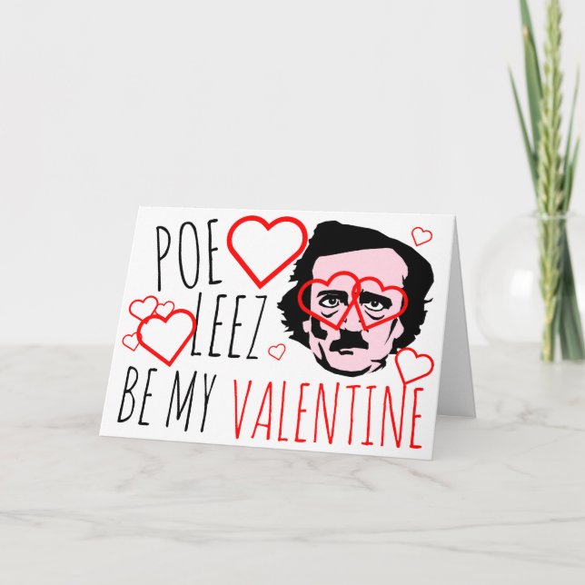 Tarjeta Festiva Poe Leez Be MY Valentine (Anverso)