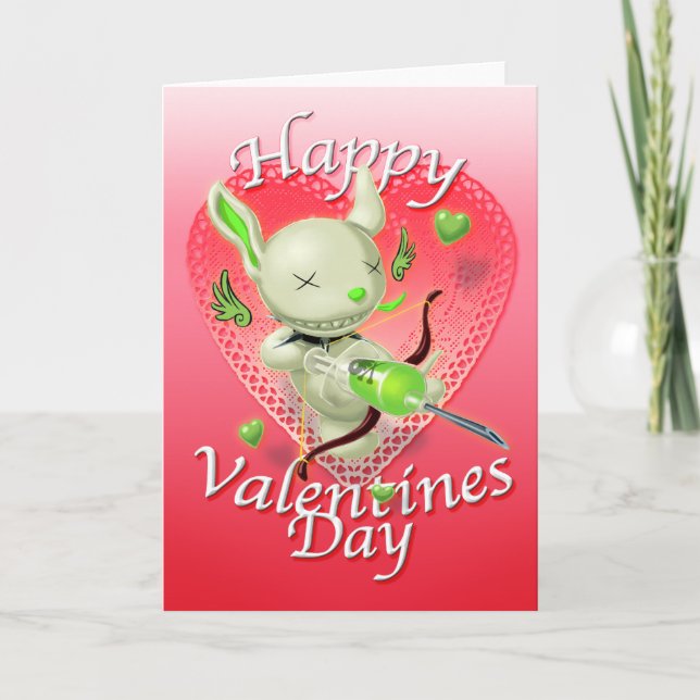 Tarjeta Festiva Poe the Goodbye Puppy Valentine (Anverso)