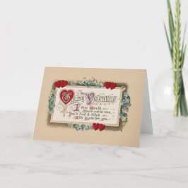 Tarjeta Festiva Poema de Valentine