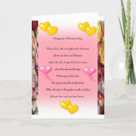 Tarjeta Festiva Poemas de oración de San Valentín