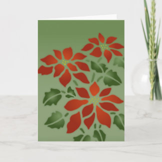 Tarjeta Festiva Poinsettia