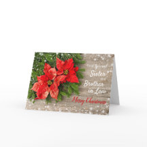 Poinsettia, Navidades de madera Hermano y Hermano