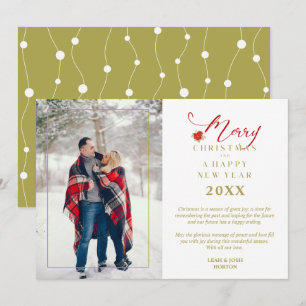 Tarjeta Festiva Poinsettias Moda moderna Fotos navideñas de ferry