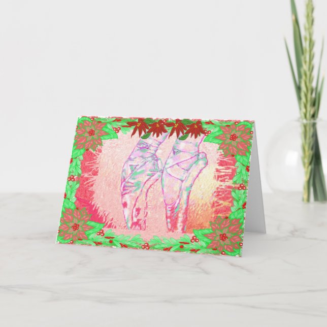 Tarjeta Festiva Pointe Shoes-327 (Anverso)