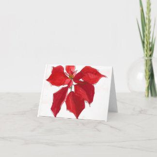 Tarjeta Festiva pointsetta