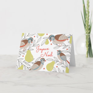 Tarjeta Festiva Poirier Carte de Noël