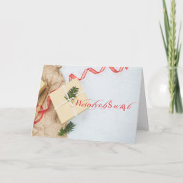 Tarjeta Festiva Polaco/Polski - Felices Navidad/Wesołych Świąt