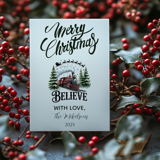 Tarjeta Festiva Polar Express Christmas (Subido por el creador)