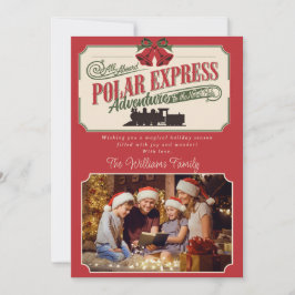 Tarjeta Festiva Polar Express Train Adventure Believe In Christmas