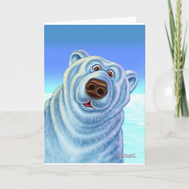 Tarjeta Festiva polarbear_card (Anverso)
