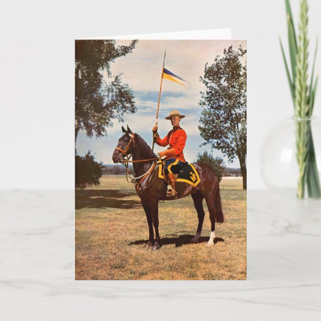 Tarjeta Festiva policía montada real canadiense (Anverso)