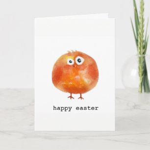Tarjeta Festiva Pollo cutáneo de la Pascua