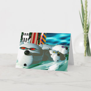 Tarjeta Festiva Polo Norte