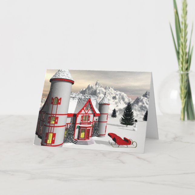 Tarjeta Festiva Polo Norte (Anverso)