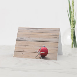 Tarjeta Festiva Polvo náutico con ornamentos