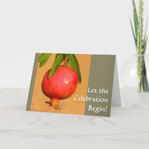 Tarjeta Festiva Pomegranate Rosh HaShana