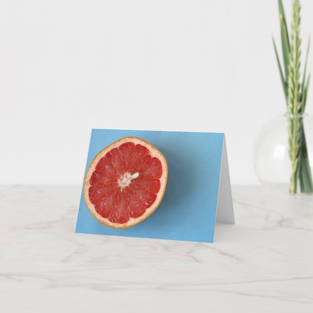 Tarjeta Festiva Pomelo de vacaciones (Anverso)