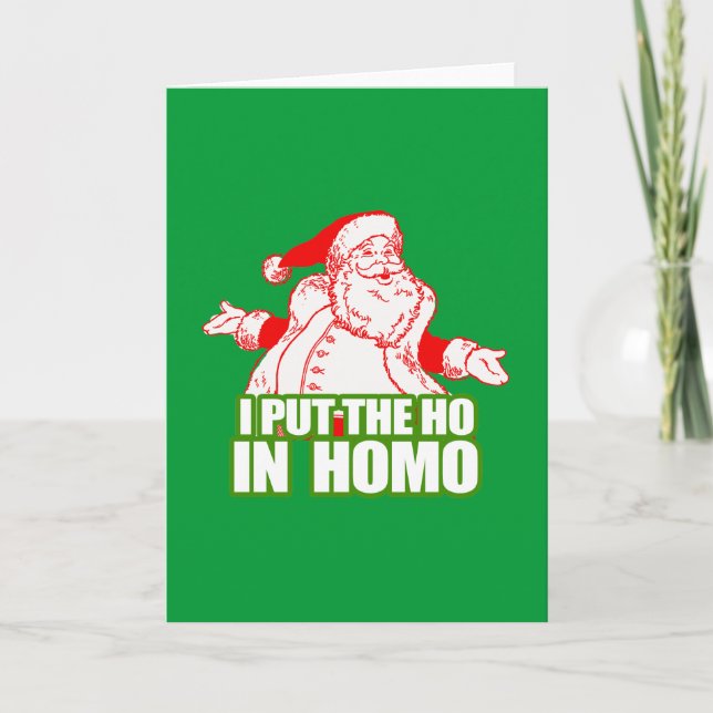 TARJETA FESTIVA PONGO EL HO EN (Anverso)