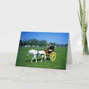 Tarjeta Festiva Poniente blanco y trampa
