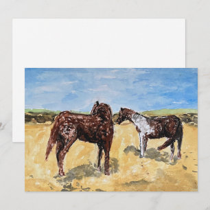 Tarjeta Festiva Ponis de Assateague