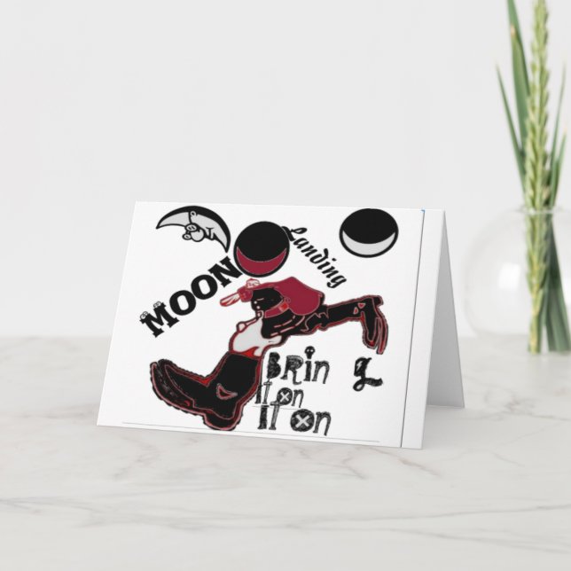 Tarjeta Festiva Ponlo en marcha - Navidades lúdicos y mashup espac (Anverso)