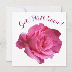 Tarjeta Festiva Ponte bien pronto bonito rosa rosa rosa hermosa fl