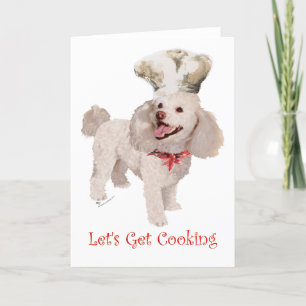 Tarjeta Festiva Poodle
