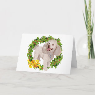 Tarjeta Festiva Poodle