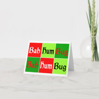 Tarjeta Festiva ¡Pop Art BAH HUMBUG!