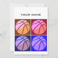 Pop Art Basketball Tu nombre