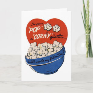 Tarjeta Festiva Pop "Corny" Valentine