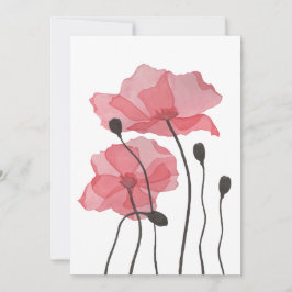 Tarjeta Festiva Poppies