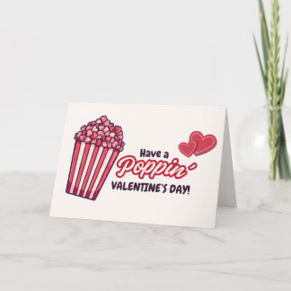 Tarjeta Festiva Poppin Funny Valentine's Day Holiday Card