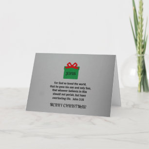 Tarjeta Festiva Por Dios tan amado el mundo...
