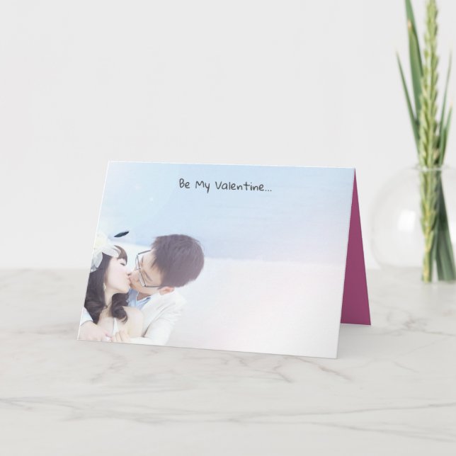 Tarjeta Festiva Por Dios Tan Amado El Mundo Valentín (Anverso)