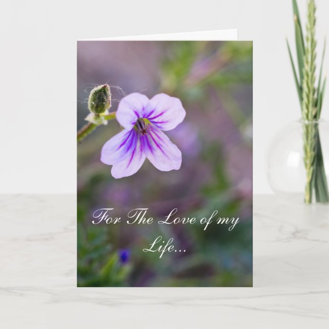 Tarjeta Festiva Por el amor de mi vida (Anverso)