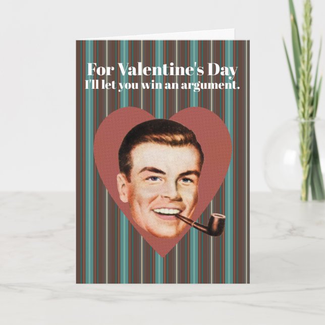 Tarjeta Festiva Por El día de San Valentín te dejaré ganar una dis (Anverso)