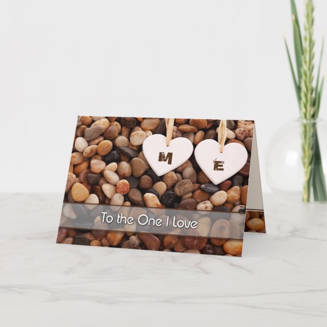 Tarjeta Festiva Por el marido en El día de San Valentín (Anverso)