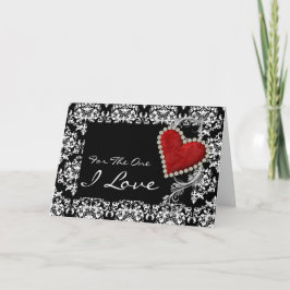 Tarjeta Festiva "Por el que amo" romántico cumpleaños de San Valen