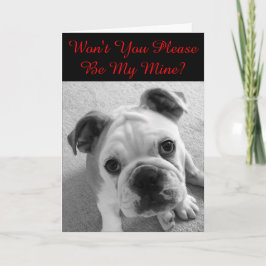 Tarjeta Festiva Por Favor Sé Mi Valentín