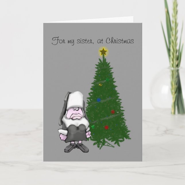 Tarjeta Festiva , Por mi hermana, por los Navidades (Anverso)