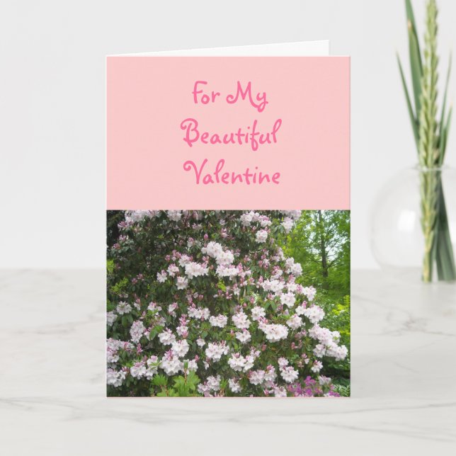 Tarjeta Festiva Por mi hermoso San Valentín (Anverso)