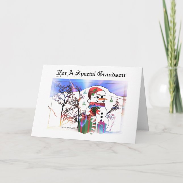 Tarjeta Festiva Por un nieto especial (Anverso)