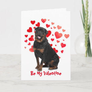 Tarjeta Festiva Porque amo mucho a Rotweiler perro de San Valentín