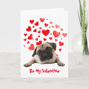 Tarjeta Festiva Porque me encanta Pug Perro Valentín