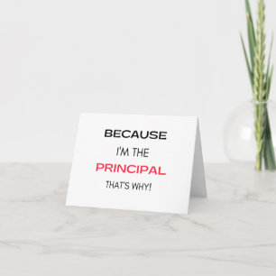 Tarjeta Festiva Porque soy la directora por eso 2