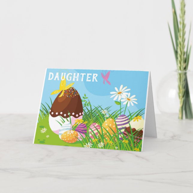 TARJETA FESTIVA PORQUE "TÚ" ES MI *HIJA* MÁS FÁCIL ES ESPECIAL (Anverso)