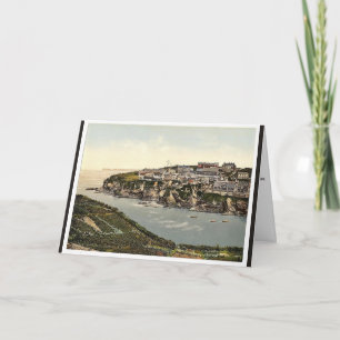 Tarjeta Festiva Port Isaac, con vistas a N.E., Cornwall, Inglaterr
